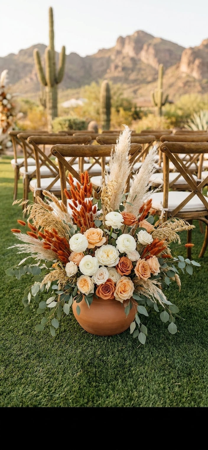 Back-row arrangements — On the ground