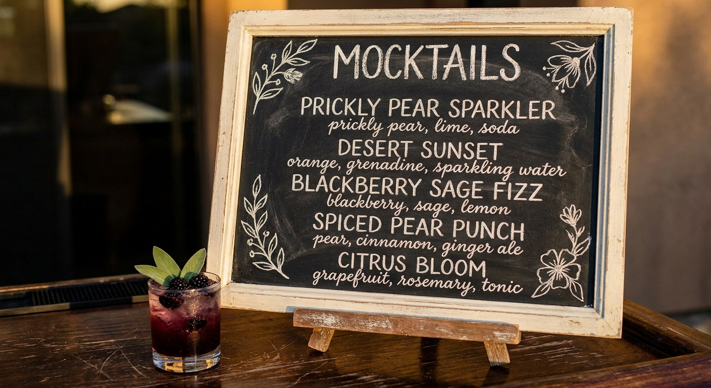 Bar — The menu board